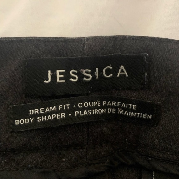 4/$20 𝅺Charcoal dark grey trouser dress pants Dream Fit Body shaper - Picture 6 of 6